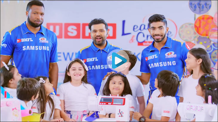 From this black and white print ad to a colourful Mumbai Indians spot...