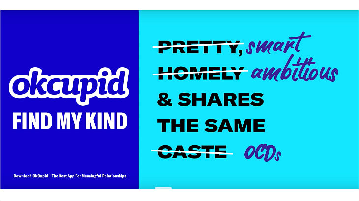 Is OkCupid’s new ad taking a swipe at Tinder?
