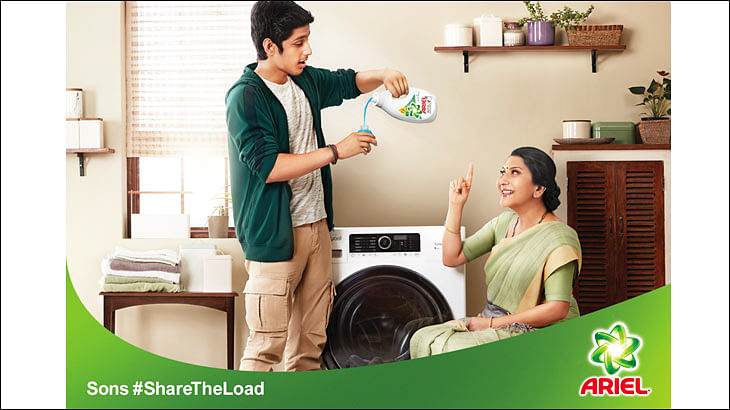 This time, P&G's Ariel tells sons to Share the Load