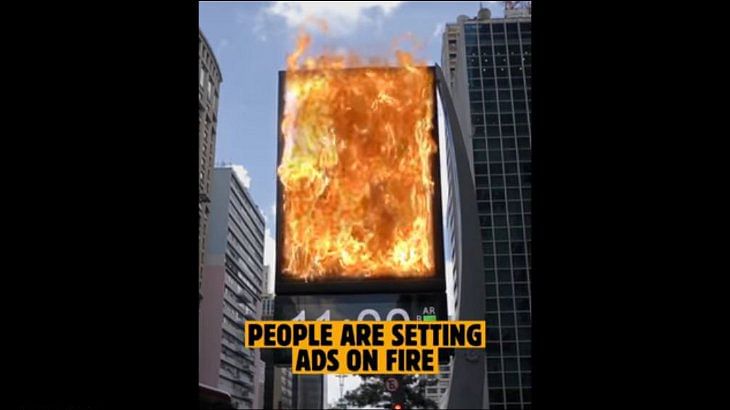 Burger King invites customers to burn competitors ads...