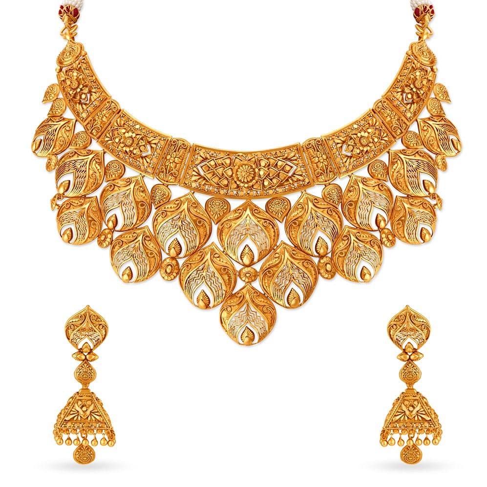 Latest gold necklace on sale set designs 2020