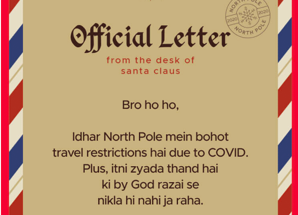 Santa claus best sale address 2020