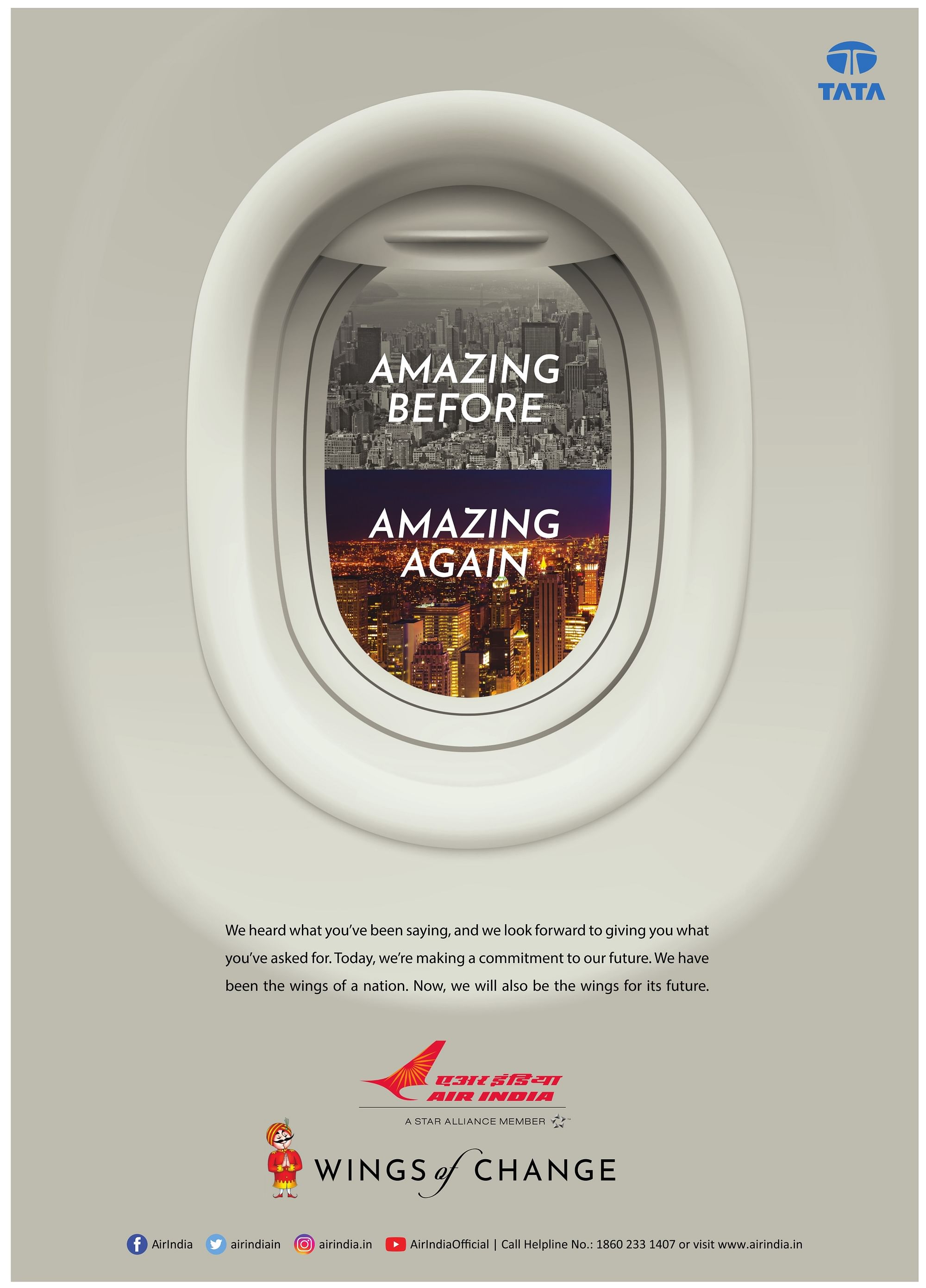 Air India advertises start of new chapter with Tata