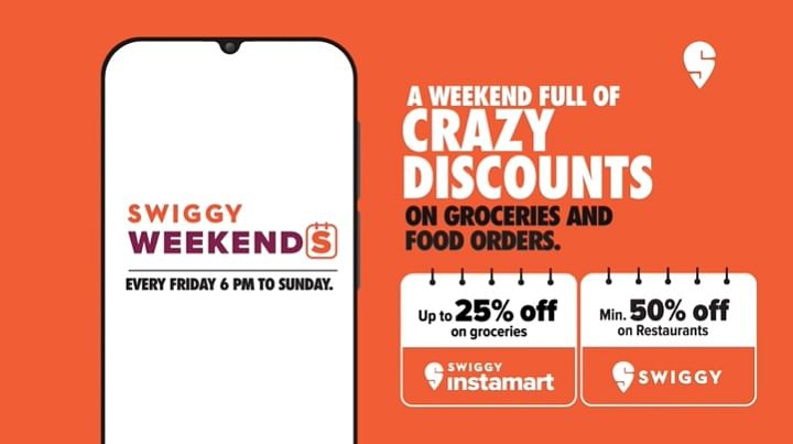 Swiggy jazzes up weekends with discounts on food and grocery orders