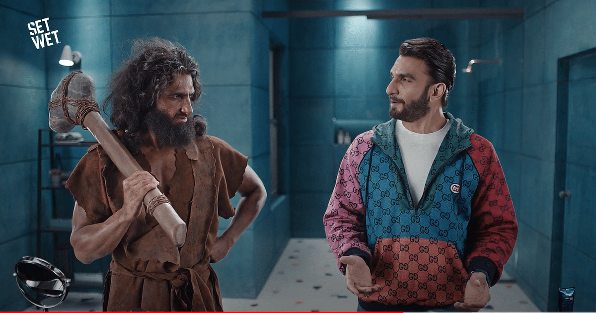 Ranveer Singh dons a prehistoric avatar in SET WET s new ad