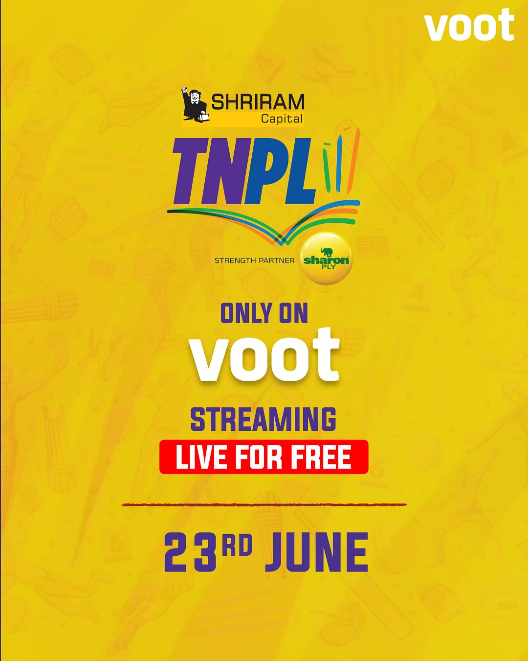 Tamil Nadu Premier League to live stream on Voot