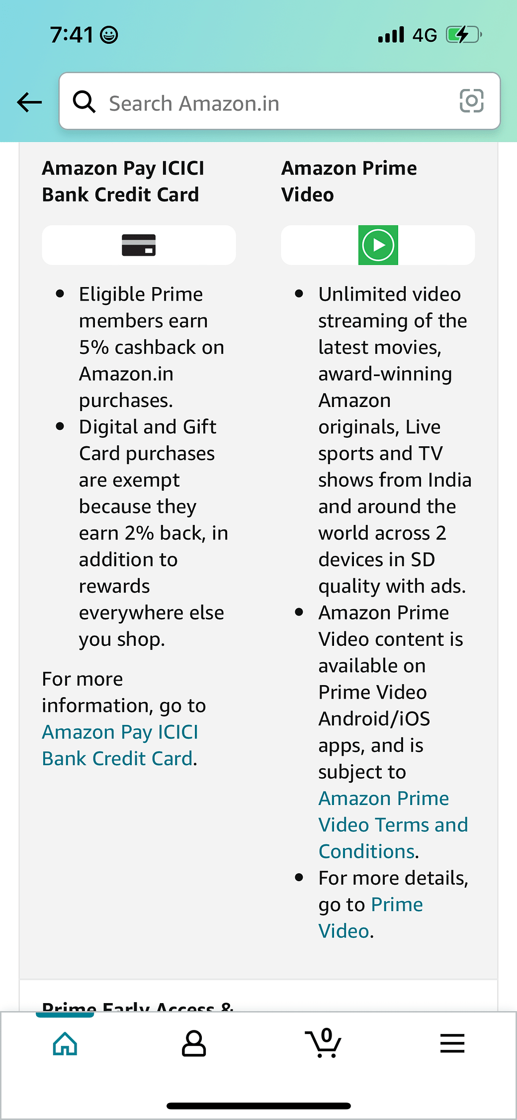 Amazon prime video online sd