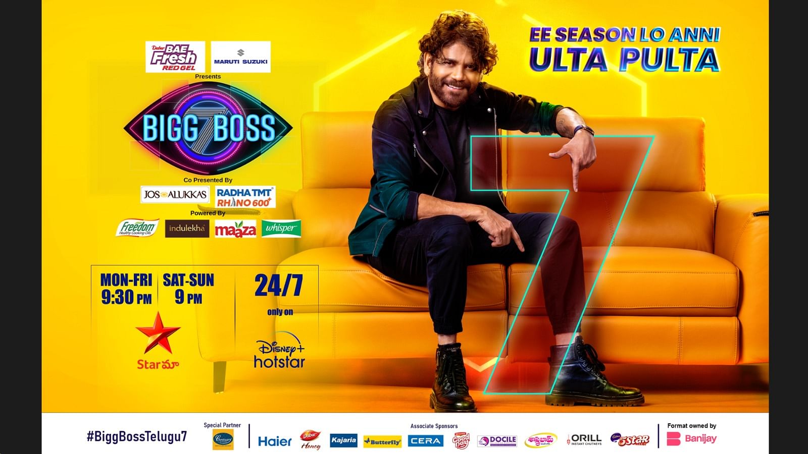 Bigg Boss Telugu Season 7 onboards 19 sponsors