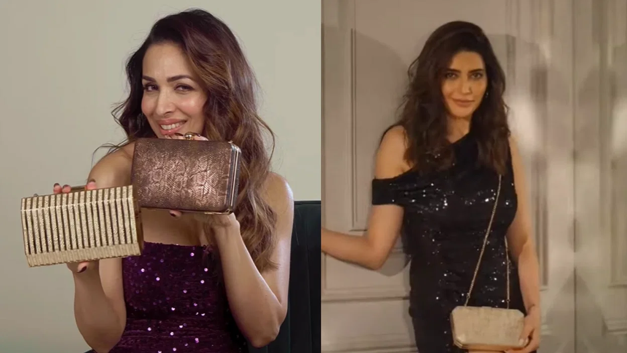 Malaika Arora and Karishma Tanna dazzle with Caprese party clutches