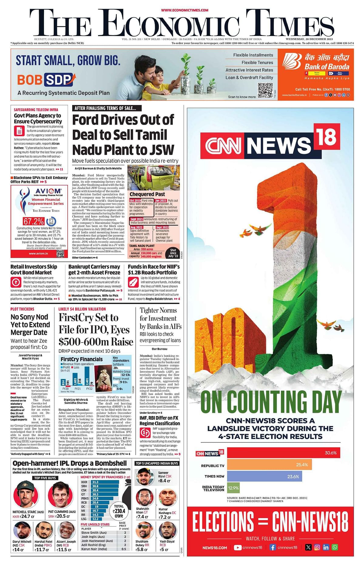 CNNNews18 launches print campaign to announce counting day coverage