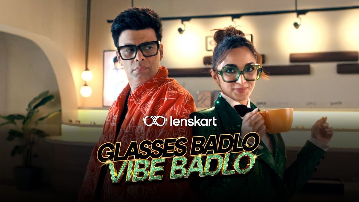 Kiara Advani mimics Karan Johar’s signature style in Lenskart’s latest ...