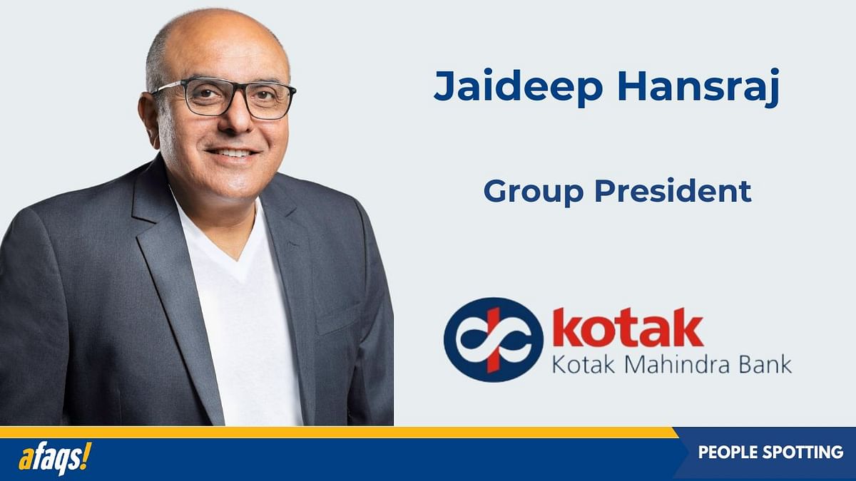 Kotak Mahindra Bank appoints Jaideep Hansraj as group president - One Kotak