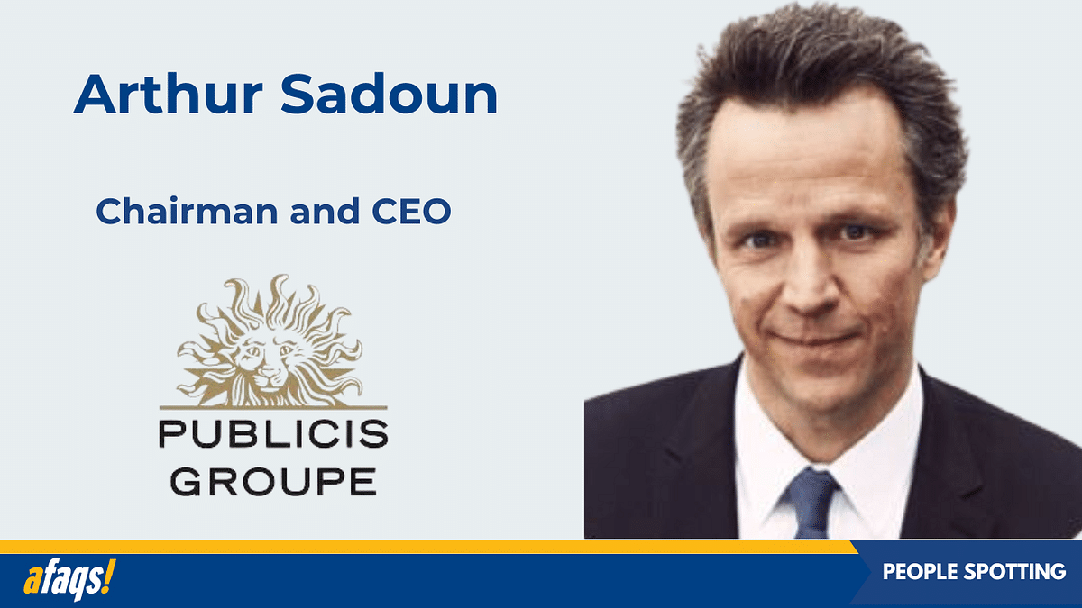 Arthur Sadoun to assume the role of chairman and CEO of the Publicis ...