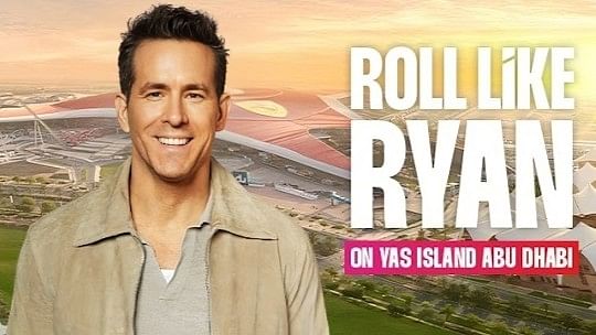 Actor Ryan Reynolds Skydives His Way To Becoming Yas Island Abu Dhabis Newest Chief Island Officer 