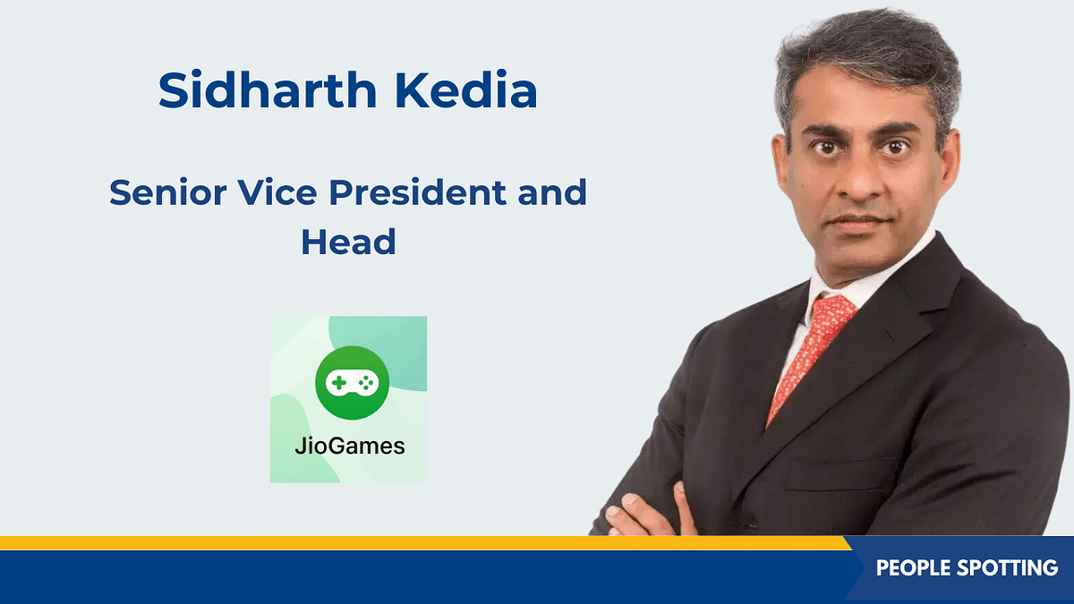 JioGames appoints Sidharth Kedia as its new senior vice president and head