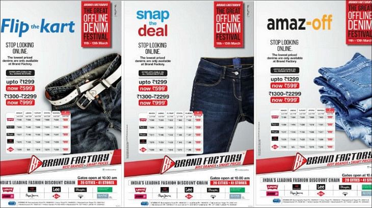 Brand factory offers on jeans 2025