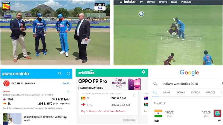 Cricbuzz live hotsell streaming sony tv