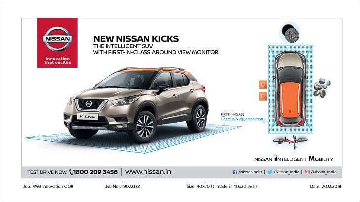 Nissan kicks advertisement top