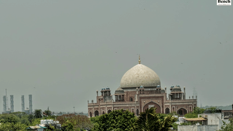 Humayun's Tomb, Nizamuddin, adjacent to the mosque where Tablighi Jamaat congregation was hosted