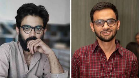 Sharjeel Imam (L), Umar Khalid (R) 