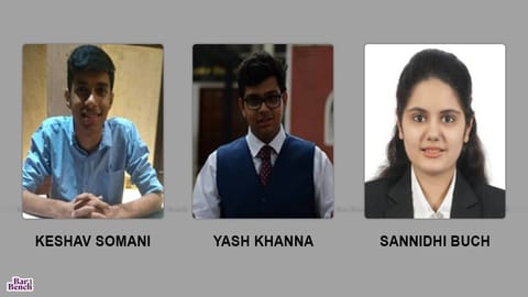 The winning Team from GNLU