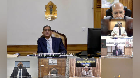 CJI NV Ramana meeting with High Court Chief Justices