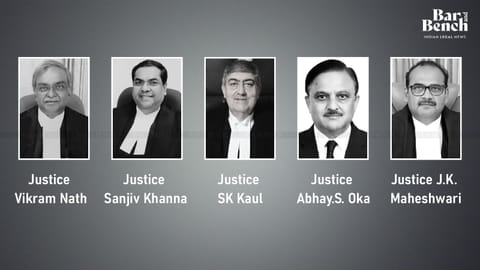 Justice Vikram Nath, Justice Sanjiv Khanna, Justice SK Kaul, Justice Abhay S. Oka, Justice J.k. Maheshwari