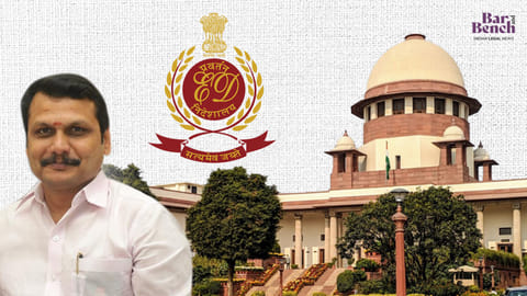 Senthil Balaji, ED logo and  Supreme Court