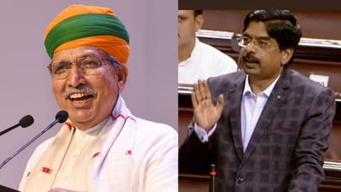 Law Minister Arjun Ram Meghwal and MP P Wilson