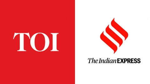 Times of India and  Indian Express