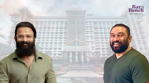 Actors Jayasoorya, Baburaj with Kerala High court 