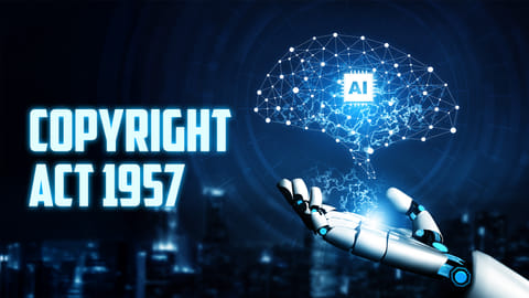AI with copyright act 1957 