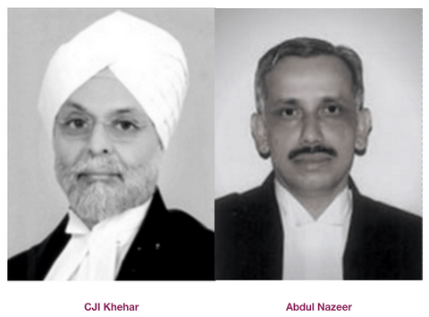 Former CJI JS Khehar and Justice Abdul Nazeer wrote the minority judgments in the Triple Talaq case