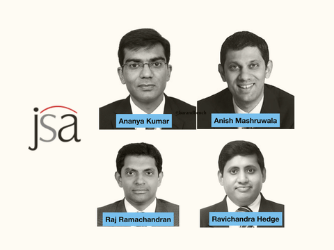 JSA promotes 4 to equity Partnership; Equity Partners Murali and Mansoor Shoket resign