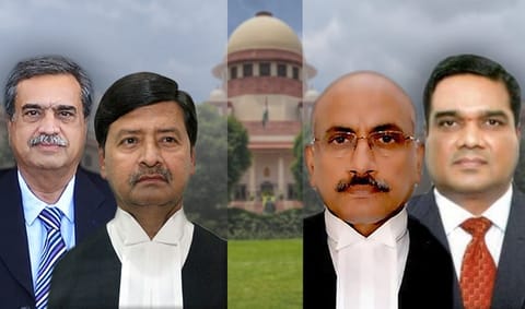 The Central government clears the appointments of Justices MR Shah, Ajay Rastogi, Hemant Gupta and R Subhash Reddy to the Supreme Court.
