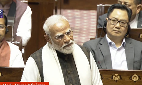 எதிர்க்கட்சிகள் தரம் தாழ்ந்து செயல்படுகின்றன; பிரதமர் மோடி குற்றச்சாட்டு
