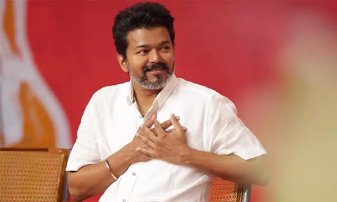 விஜய் நடித்த படங்களை  தியேட்டர்கள், தொலைக்காட்சிகளில் போடக்கூடாது: தேர்தல் ஆணையத்திற்கு கடிதம்