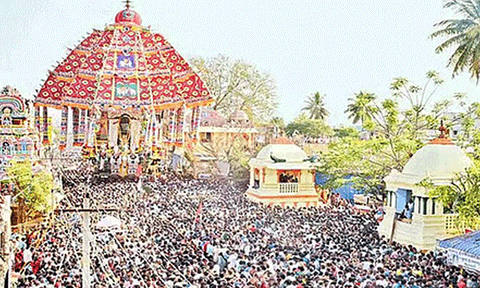திருவாரூர் தியாகராஜர் கோவிலில் இன்று ஆழித்தேரோட்டம் 

