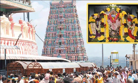 பங்குனி உத்திரத்தையொட்டி திருத்தணி முருகன் கோவிலில் அதிகரிக்கும் பக்தர்கள் கூட்டம்  
