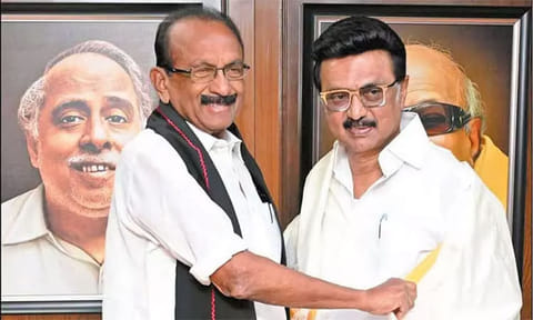 வைகோ பெருந்தன்மையோடு எடுத்துள்ள முடிவை நன்றியோடு வரவேற்கிறேன்! - மு.க.ஸ்டாலின் 