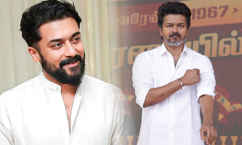 “தமிழ்நாடு பெரிய நம்பிக்கை வைத்திருக்கிறது” - விஜய்க்கு நடிகர் சூர்யா வாழ்த்து