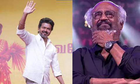 சட்டமன்றத் தேர்தலில் பெரும் வெற்றி பெற்ற விஜய்க்கு வாழ்த்துகள் - ரஜினிகாந்த்
