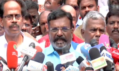 த.வெ.க.வுக்கு ஆதரவா? என்ற கேள்விக்கு வி.சி.க. தலைவர் திருமாவளவன் பதில்