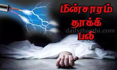 தோட்டத்தில் தண்ணீர் பாய்ச்சியபோது மின்சாரம் தாக்கி விவசாயி உயிரிழப்பு