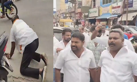 மயிலாடுதுறையில் பரபரப்பு: கவர்னருக்கு எதிராக போராட்டம்...காங்கிரஸ் - திமுக மோதல்
