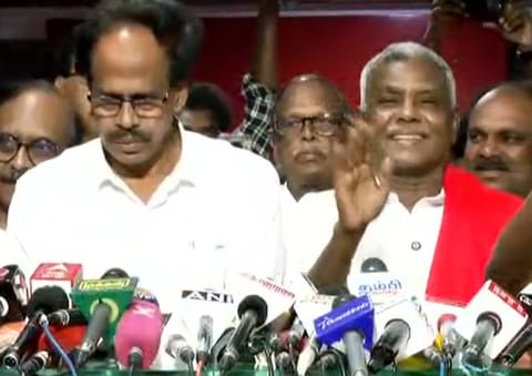 விஜய்யின் தவெகவுக்கு  ஆதரவு என்ற முடிவை எடுத்தது ஏன்? கம்யூனிஸ்ட் கட்சிகள் கூட்டாக பேட்டி