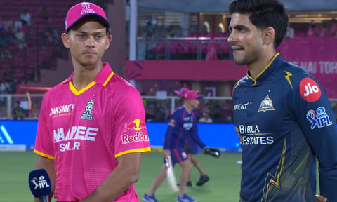குஜராத்துக்கு எதிராக ராஜஸ்தான் பந்துவீச்சு தேர்வு