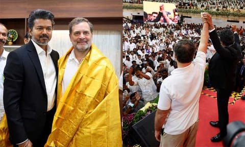 புதிய தலைமுறை; புதிய குரல்: விஜய்க்கு ராகுல் காந்தி வாழ்த்து