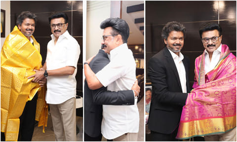 அரசியல் நாகரிகத்துடன் என்னைச் சந்தித்து வாழ்த்து பெற்றார் விஜய் - மு.க.ஸ்டாலின் பதிவு
