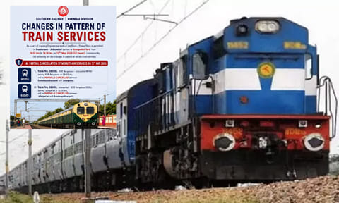 ஜோலார்பேட்டை - பெங்களூரு பயணிகள் ரெயில் இன்று பகுதி நேர ரத்து
